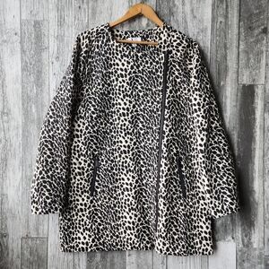 Jules & Leopold Leopard Print Lightweight Long Coat Size 14